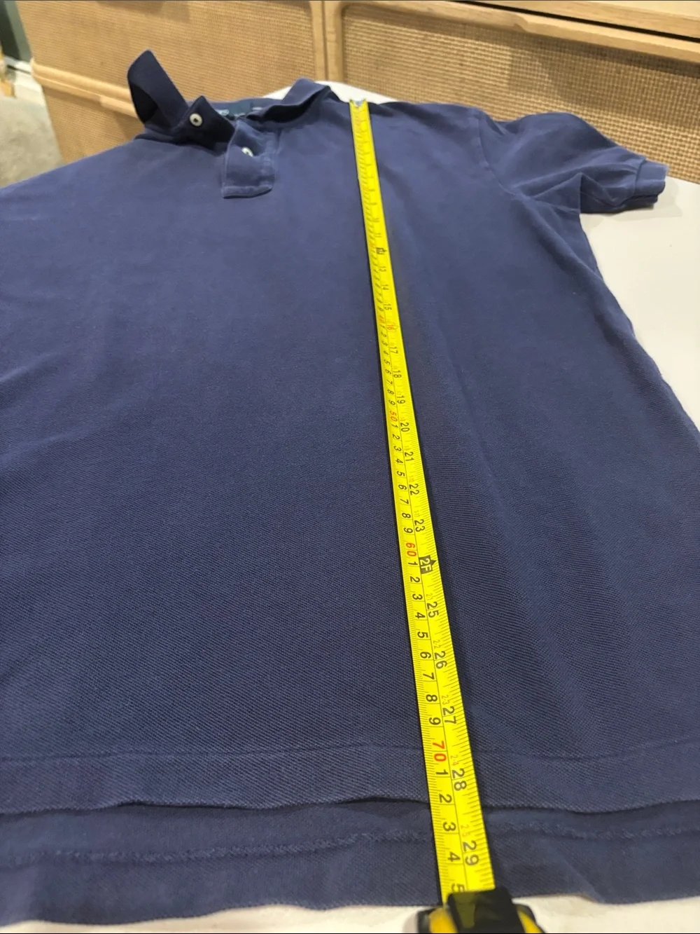 Polo by Ralph Lauren - Men's short sleeve Polo Shirt. Size Large. Navy. Cotton
